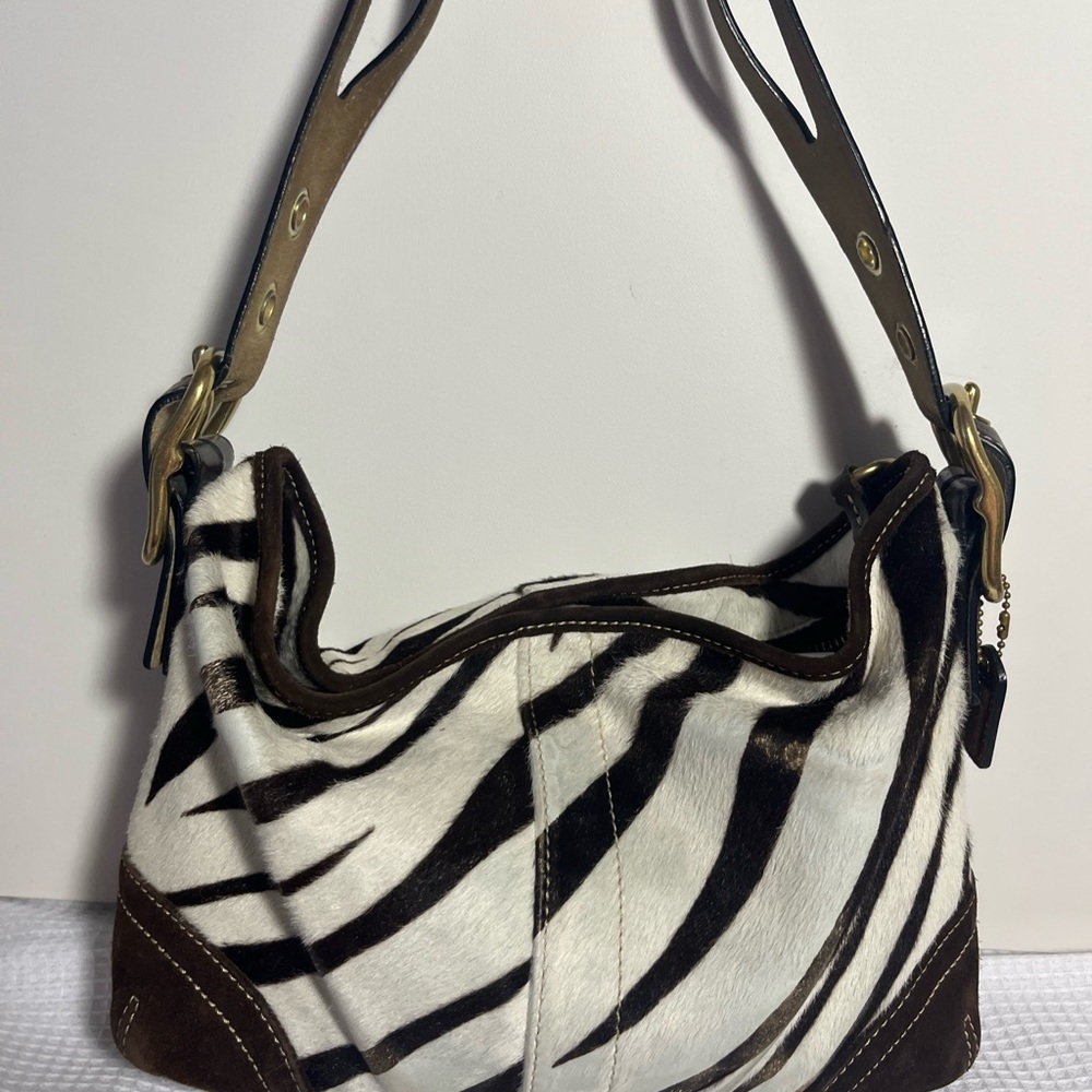 Zebra Print Shoulder Bag